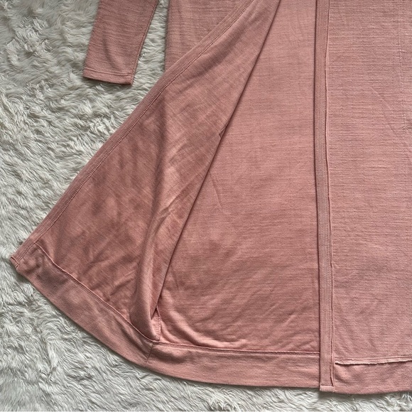 Free People FP Beach Sweater Bi-Coastal Cardigan Duster Papaya Sun Sz S - Picture 7 of 14